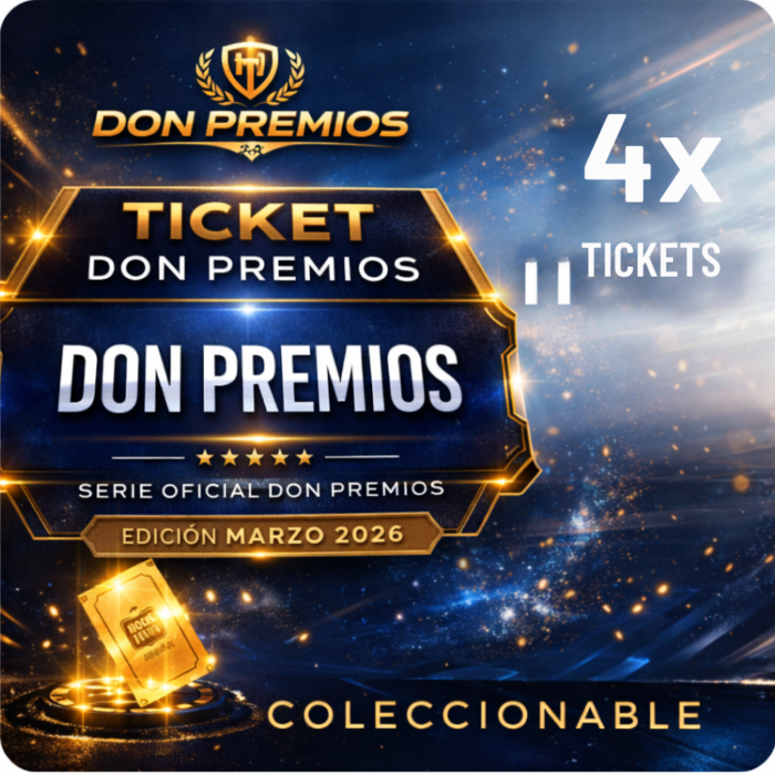 4x TICKETS 4 Tickets de Coleccionables - Imagen 1